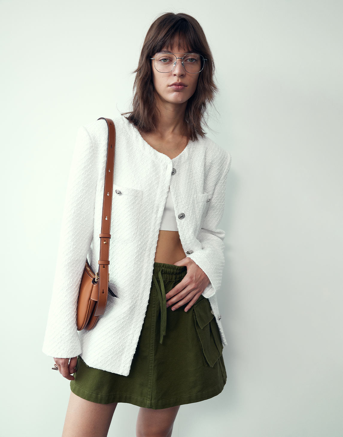 Jupe droite utilitaire moderne