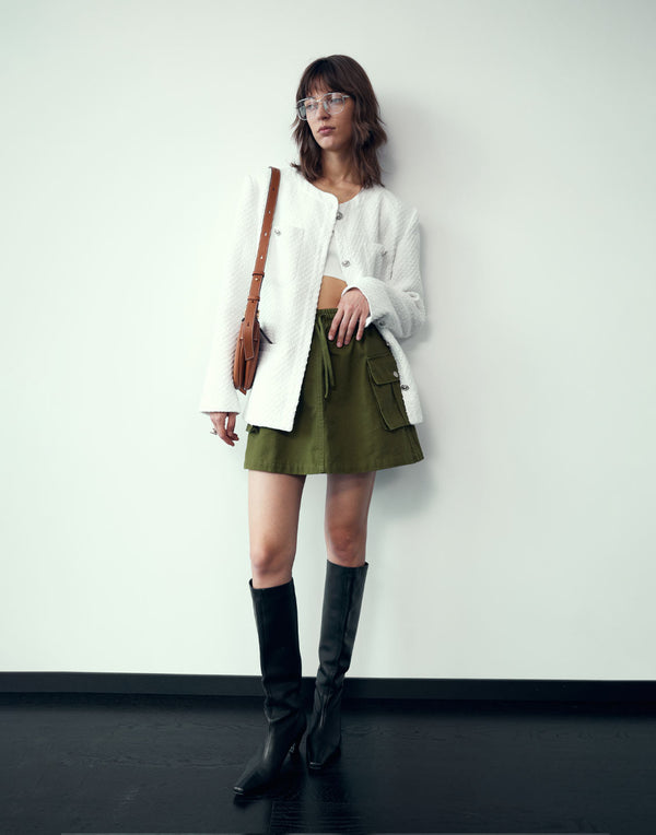 Modern Utility A-Line Skirt