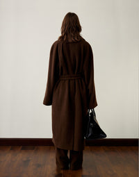 Long Lapel Loose Wool Coat