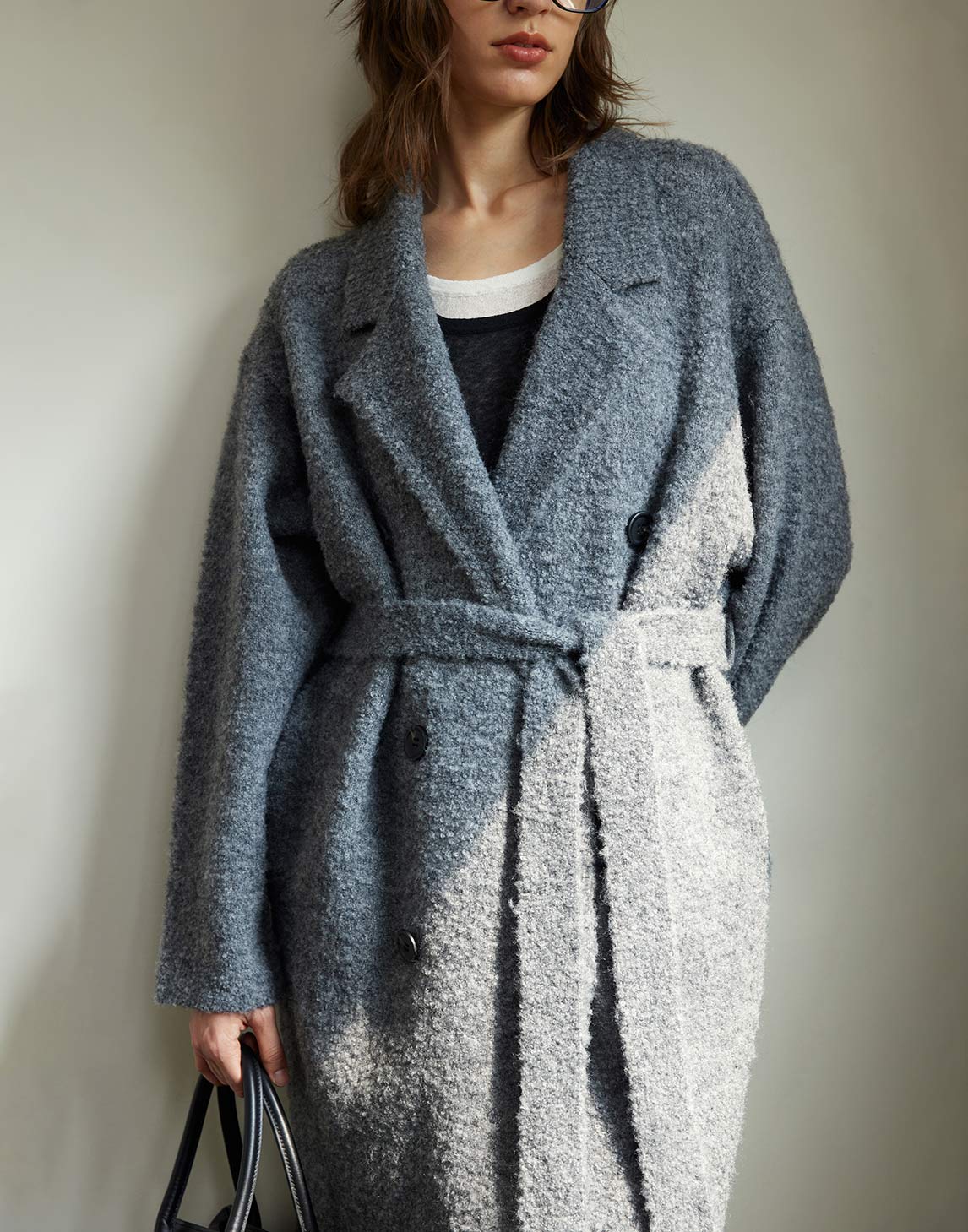 Fine Wool Mid-Length Coat