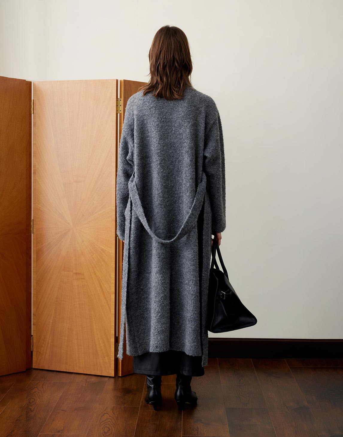 Fine Wool Mid-Length Coat