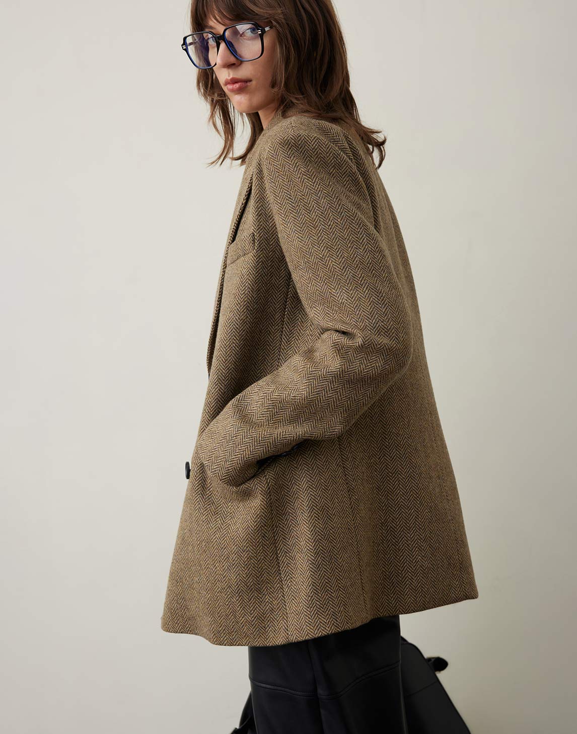 Blazer de espiga