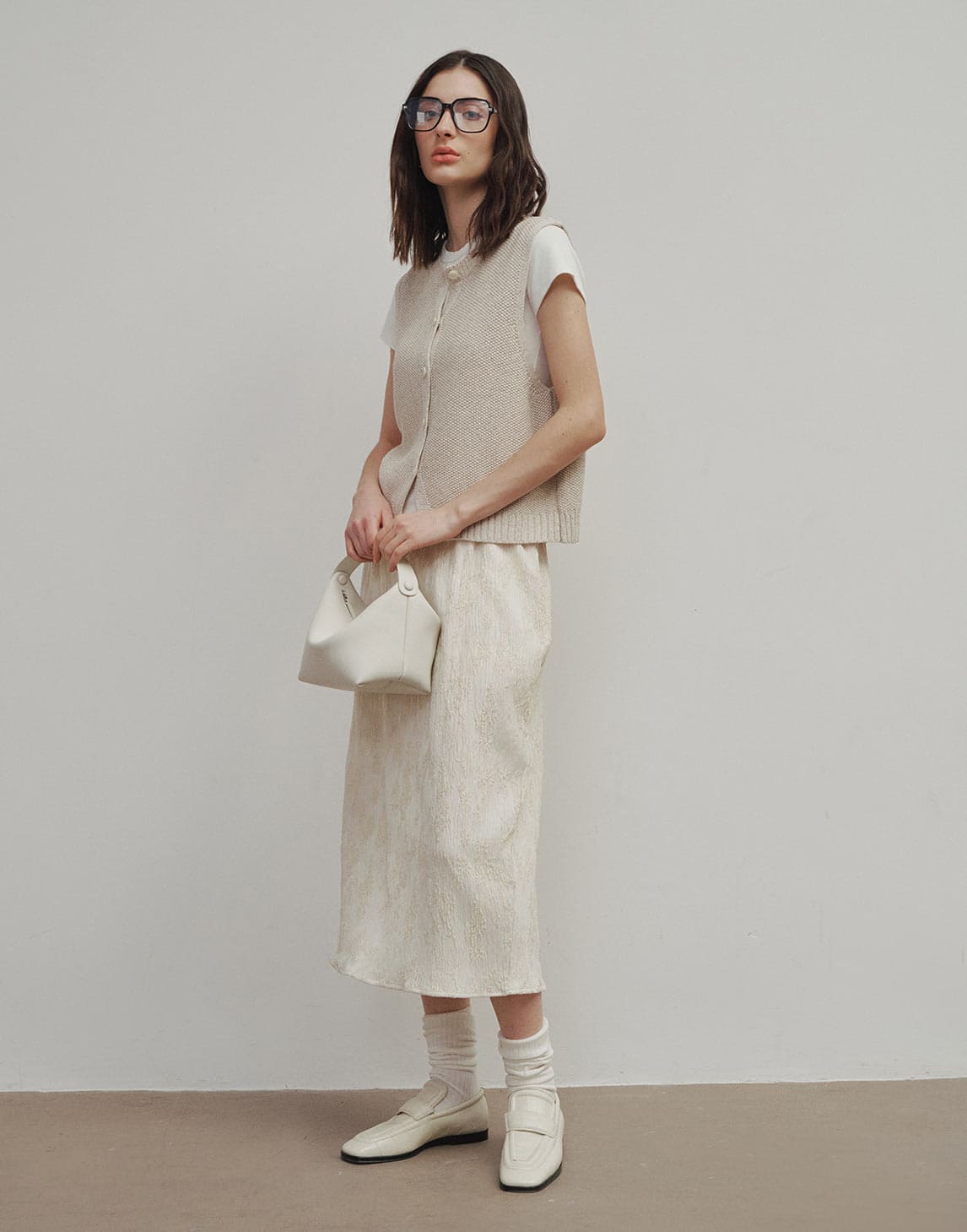 Gonna in jacquard floreale