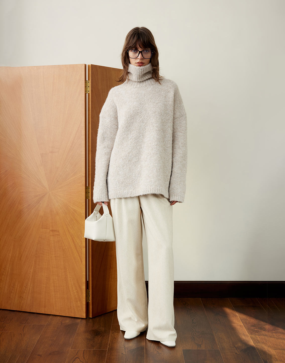 Kennedy Turtleneck Wool Sweater