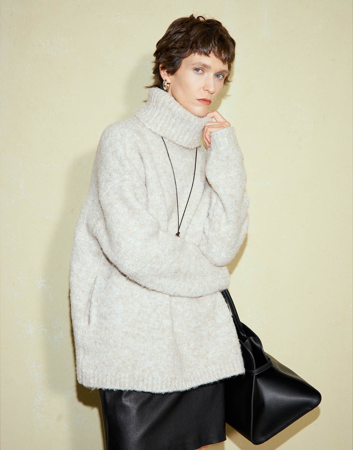 Gemütlicher schicker Rollkragenpullover