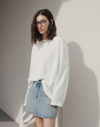 Combed Cotton Oversized Top