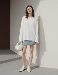 Combed Cotton Oversized Top