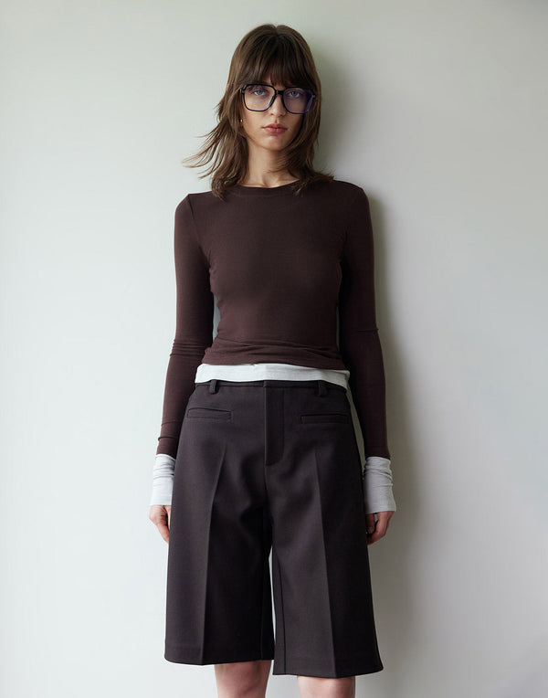 Versatile Crew Neck Top