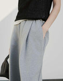 Oversized Drawstring Wide-leg Athletic Pants