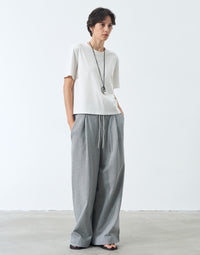 Elastic Drawstring Cotton Sweatpants