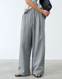 Elastic Drawstring Cotton Sweatpants