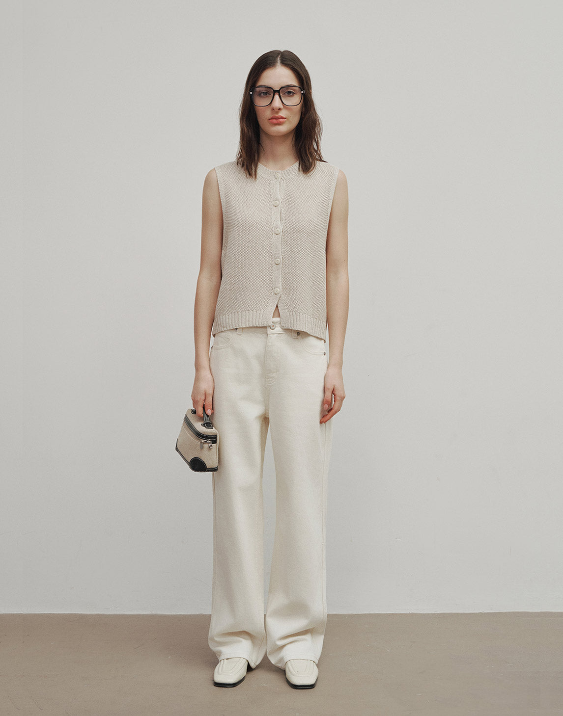 Jeans de pierna recta y elegante