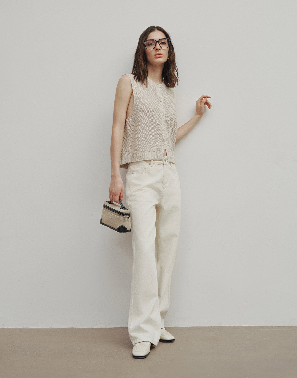 Jeans de pierna recta y elegante