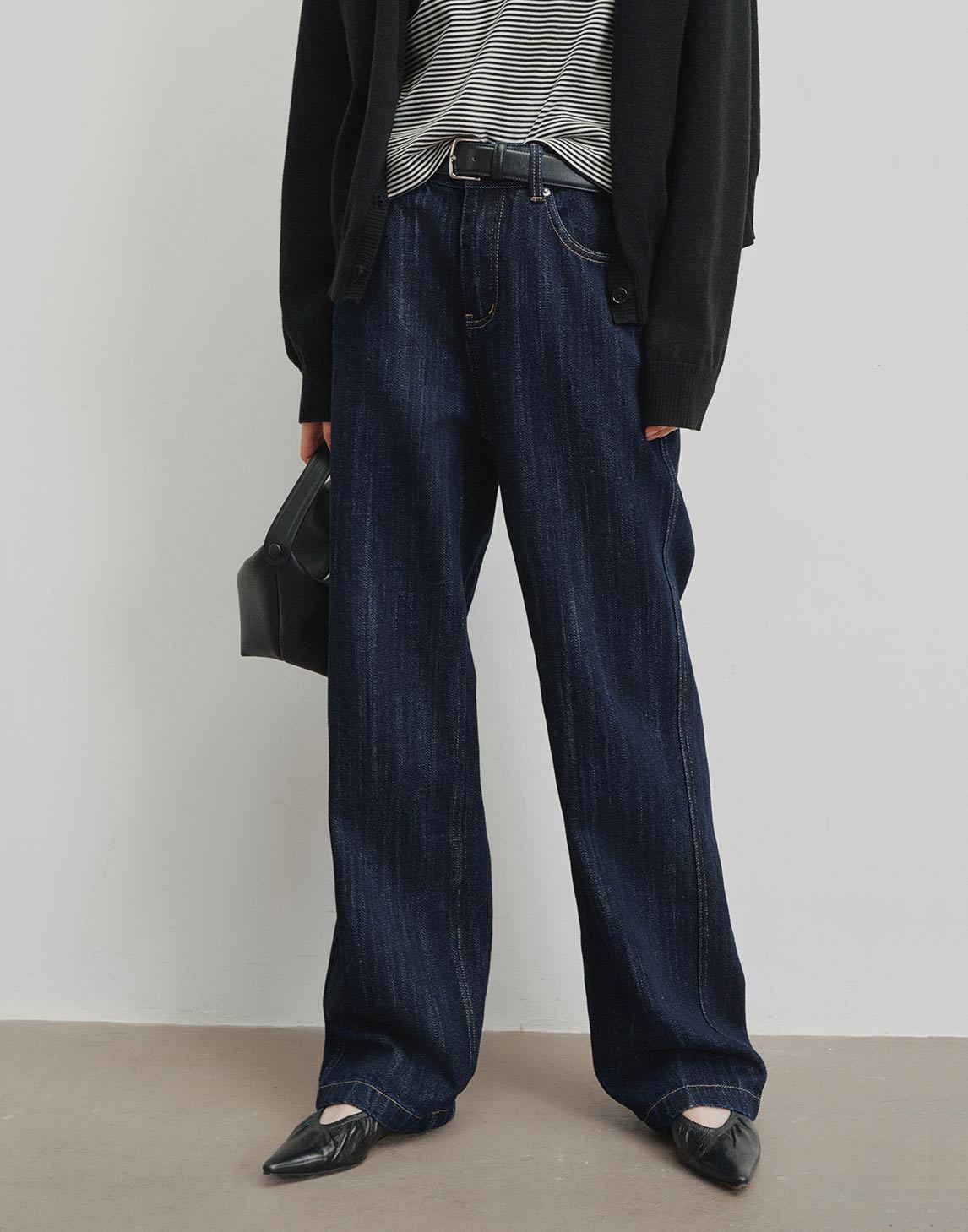Jeans Vintage en Coton d'Île