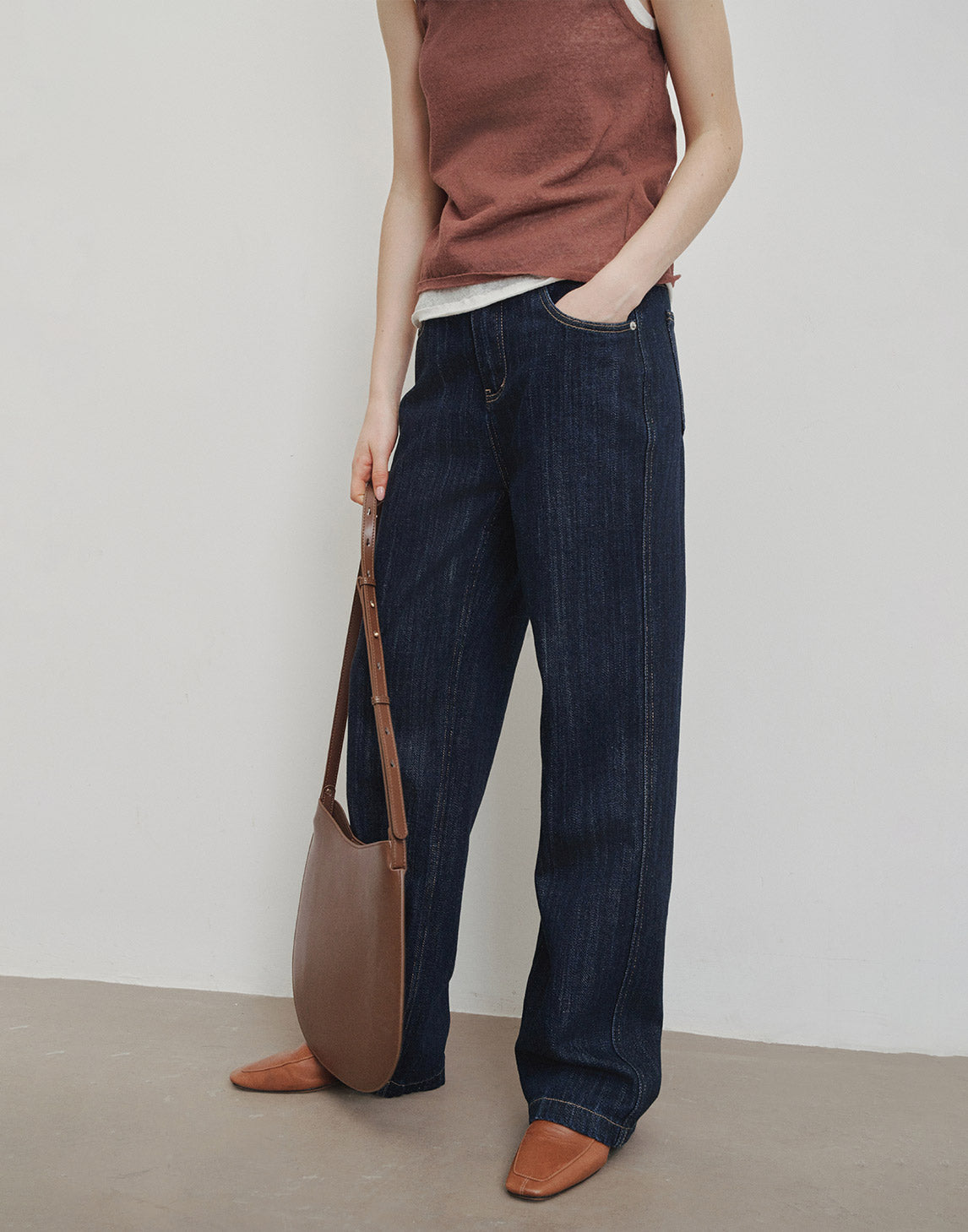 Jeans Vintage en Coton d'Île
