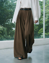 Loose-fitting large wide-leg pants