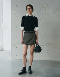 Wool Suit Bustier Skirt