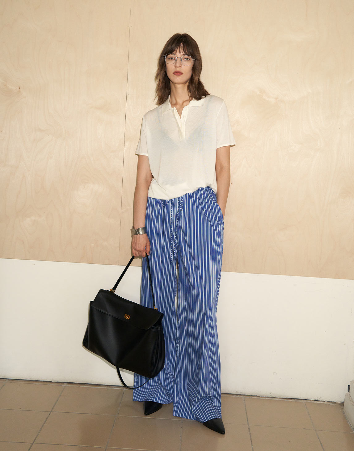 Fresh Stripe Relaxed Trousers
