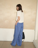 Woven Striped Casual Straight Leg Pants