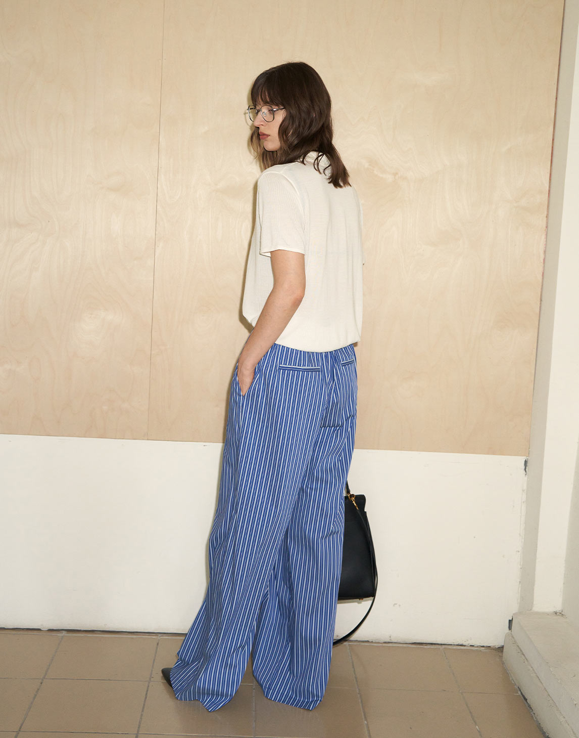 Fresh Stripe Relaxed Trousers