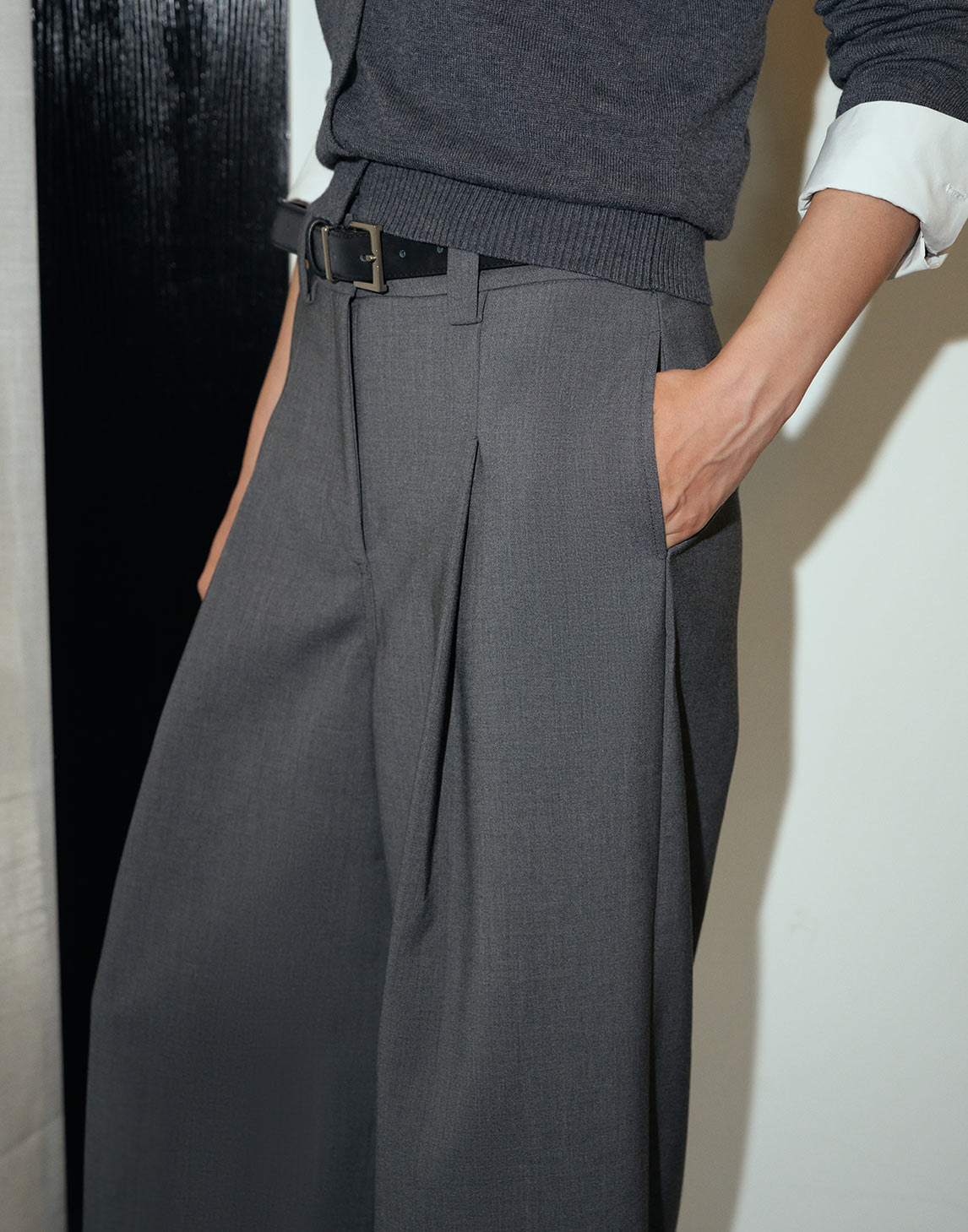 Straight Loose Wide-leg Pants