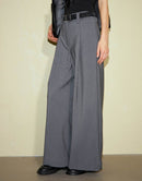 Textured Design Loose Wide Leg Pants