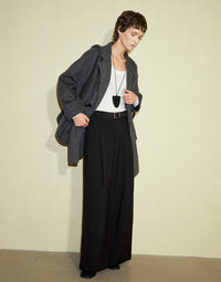 Textured Design Loose Wide Leg Pants