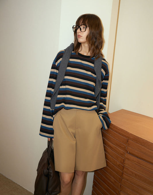 Chic Water-Resistant Tailored Shorts