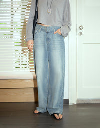 Wide-leg Loose Jeans