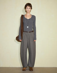 Vintage Wool Bent Leg Pants