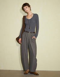 Vintage Wool Bent Leg Pants