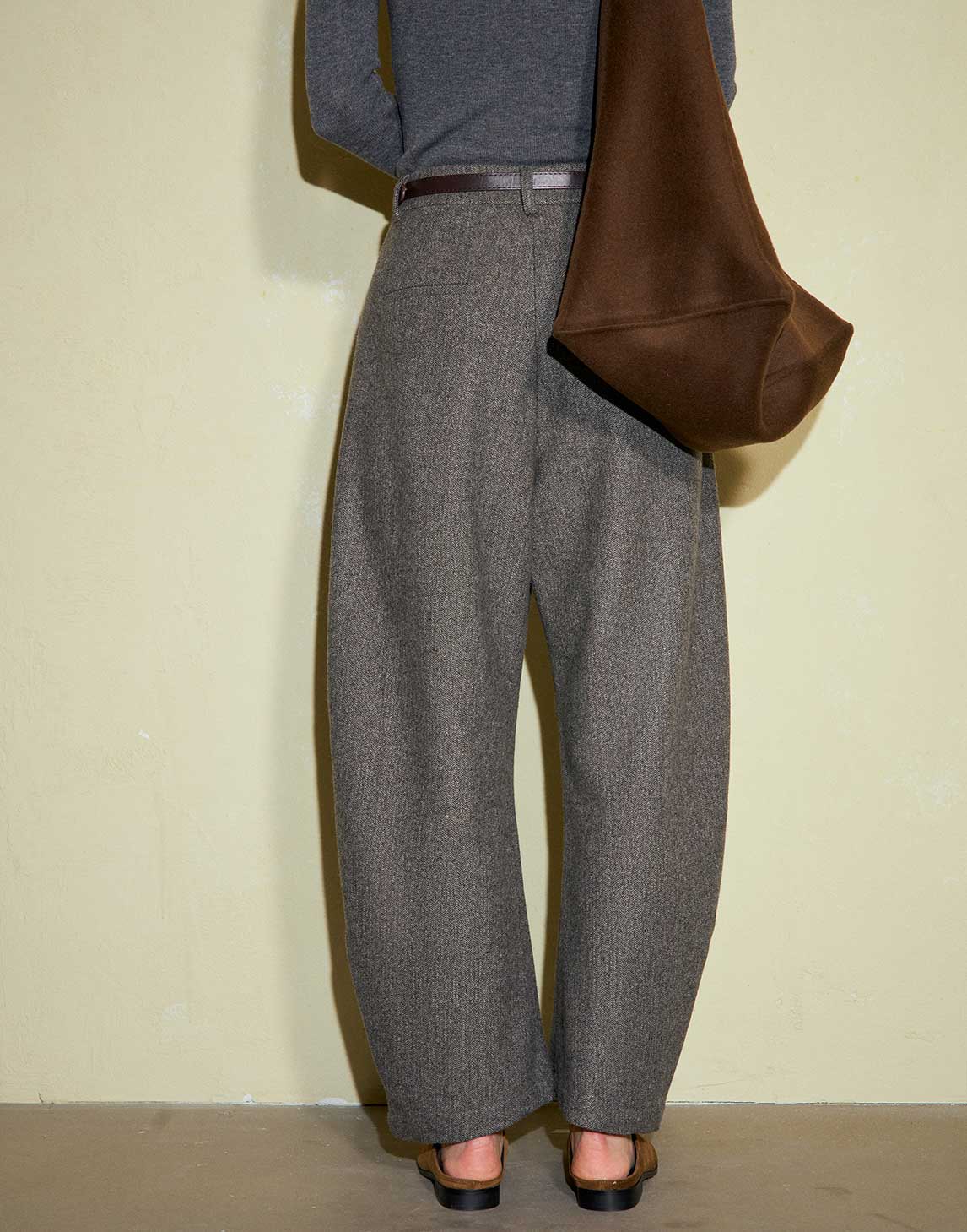 Vintage Wool Bent Leg Pants