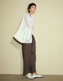 Acetate - Wool Blended Knitted Capris