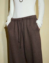 Wool Knit Drawstring Octogenarian Pants