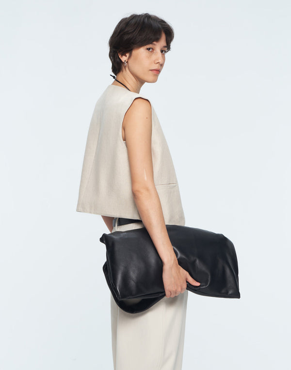 Gilet in lino e cotone