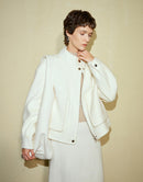 Vintage Stand Collar Jacket With Pockets