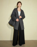 Horn Button Wool Twill Coat