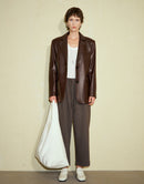 Light Waxed Lambskin Suit Jacket