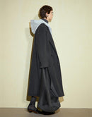 Vintage Double-Breasted Long Wool Coat