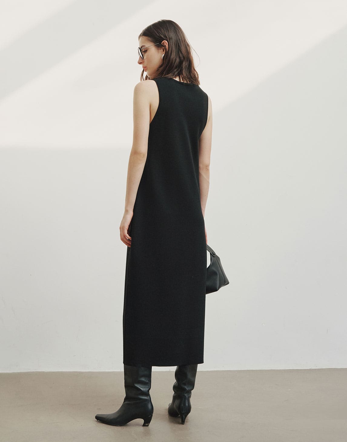 Ärmelloses Strickkleid