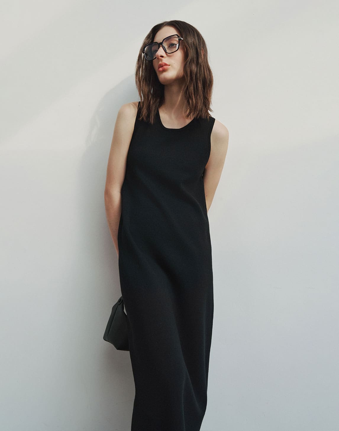 Ärmelloses Strickkleid