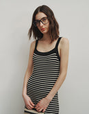 Remi Striped Knit Slip Dress