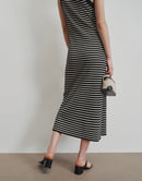 Remi Striped Knit Slip Dress