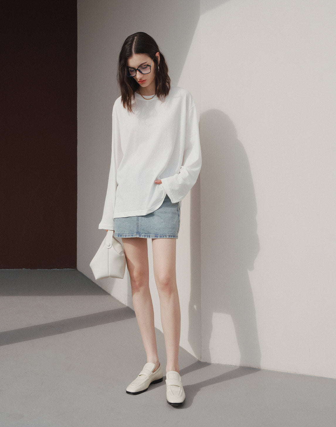 Jupe Mini en Denim Classique