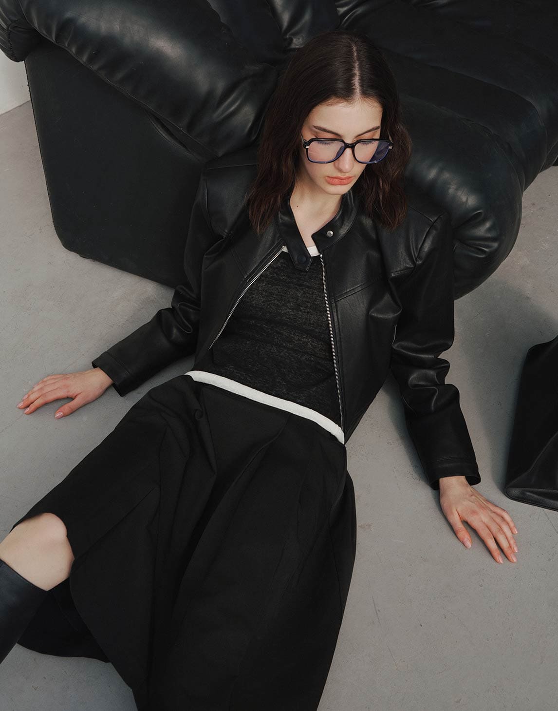 Jupe patineuse plissée intemporelle