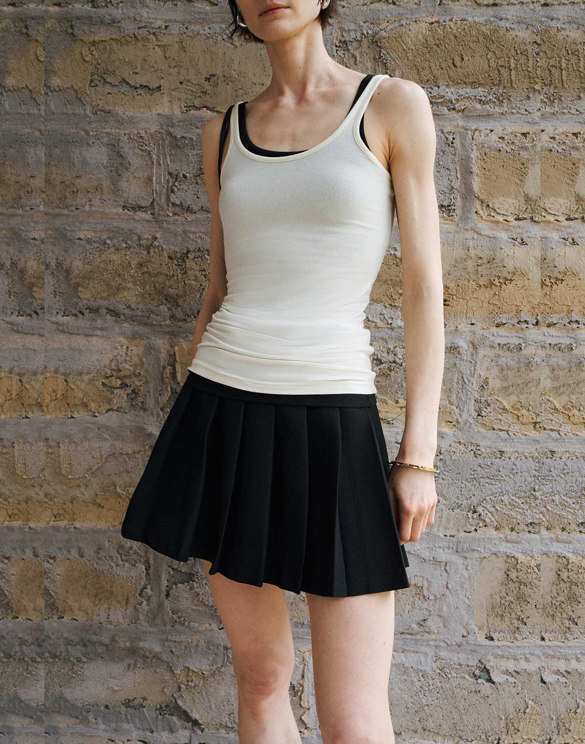 Chic A-Line Pleated Skirt