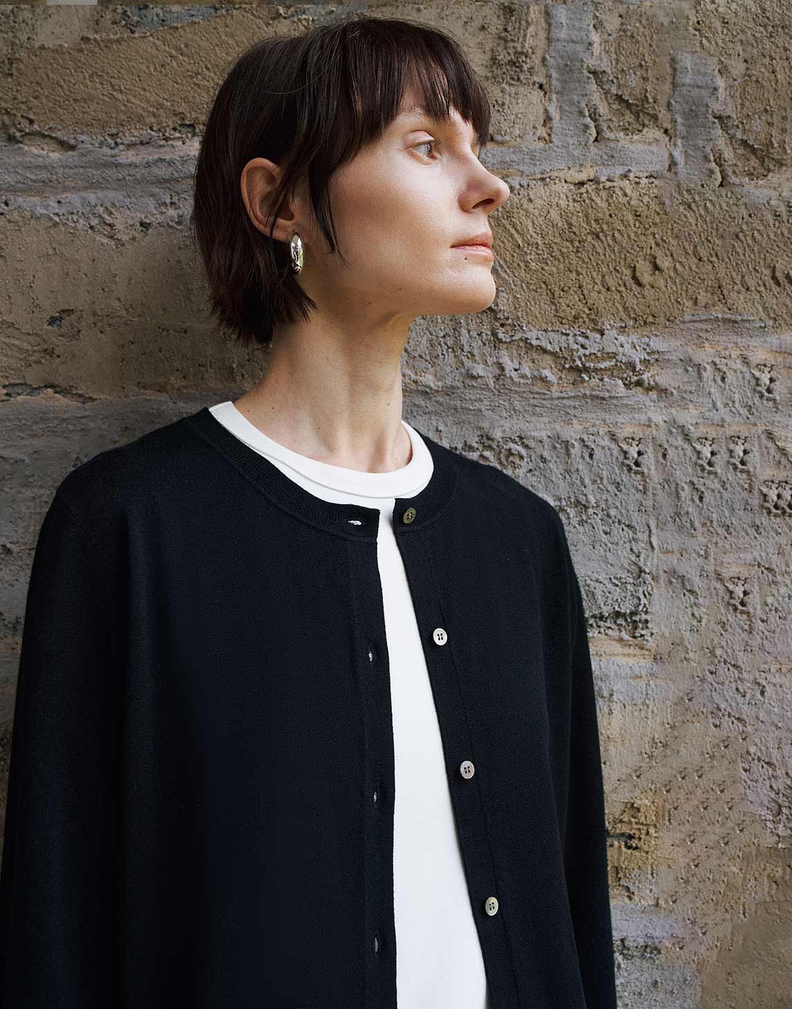 Airy Wool Knit Cardigan