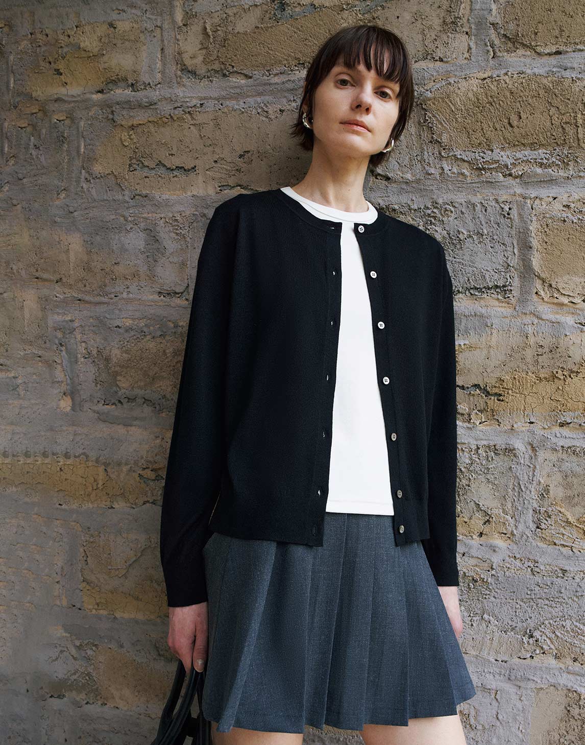 Airy Wool Knit Cardigan