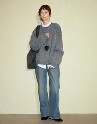 Crew Neck Wool Sweater