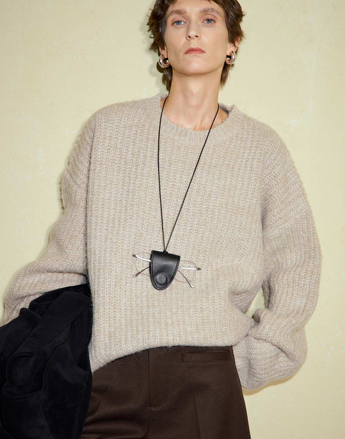 Crew Neck Wool Sweater